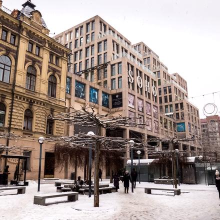 Ход строительства ЖК Cascade Plaza, 1-3 дома, февраль 2021