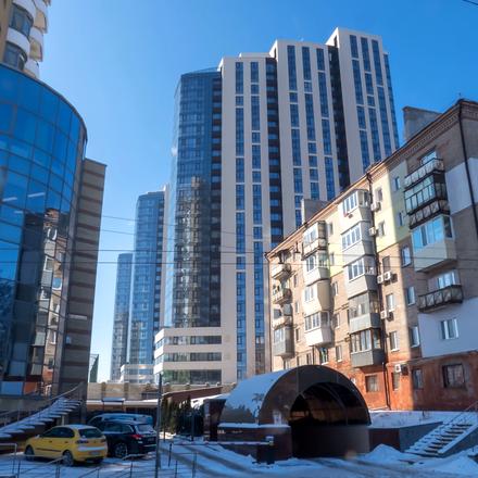 Ход строительства ЖК Панорама, 3-5 дома, февраль 2021