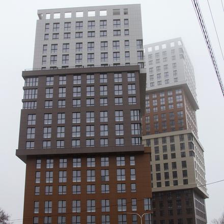 Хід будівництва ЖК Грані, 1 секція, лютий 2021