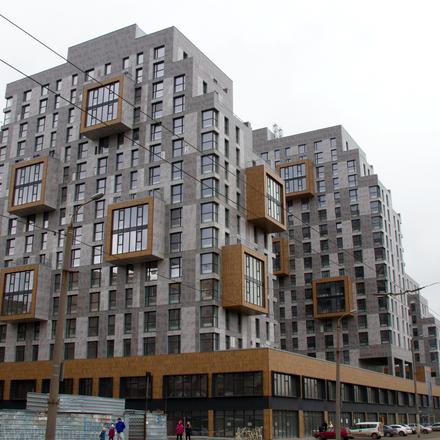 Хід будівництва ЖК П'ятий континент, 1-5 будинки, лютий 2021