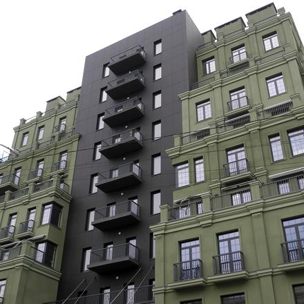 Ход строительства ЖК Park Residence, Дом, март 2021