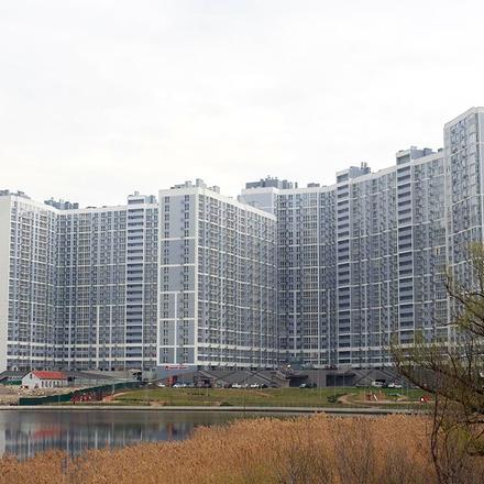 Ход строительства ЖК Лебединый, 2-3 дома, апрель 2021