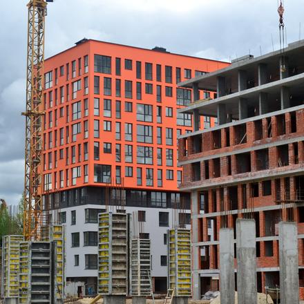 Хід будівництва вул. Стрийська, 45, 1 будинок (секції А-В), травень 2021