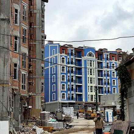 Ход строительства ЖК Подол Градъ, 13-16 дома (ул. Дегтярная, 32), сентябрь 2021