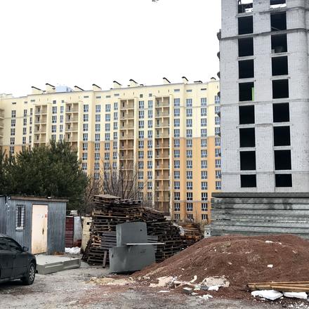 Хід будівництва ЖК Чайка, вул. Лобановського, 30 (секції А, Б, В), грудень 2021