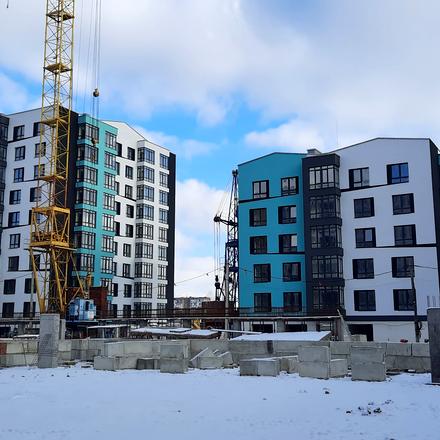Хід будівництва ЖК Паркове містечко, 6 черга (будинки 12.5-12.6), січень 2022