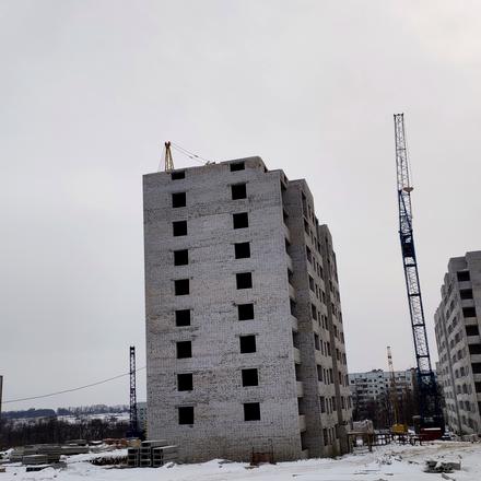 Хід будівництва вул. Валентинівська / вул. Гарібальді, 6 будинок, січень 2022