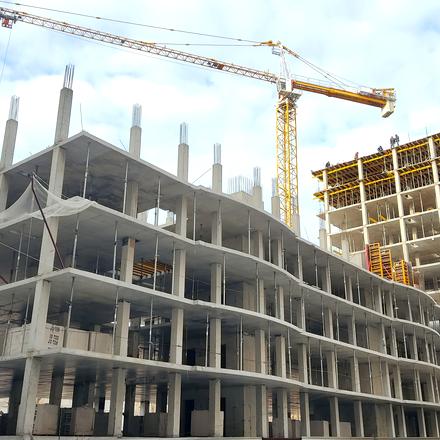 Хід будівництва ЖК Одеський двір, 1-3 будинки, лютий 2022