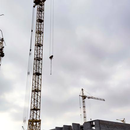 Хід будівництва ЖК Райдужний-3, 1 будинок (секція 4), лютий 2022