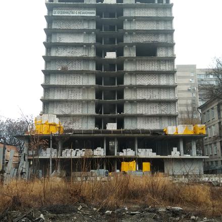 Хід будівництва вул. Князя Володимира Великого (Плеханова), 15г, Будинок, лютий 2022