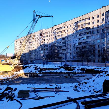 Хід будівництва ЖК Німецький проект на Холодній Горі, 2 будинок, лютий 2022