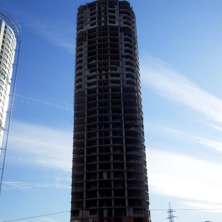 Хід будівництва ЖК Дніпровські вежі, 2 будинок, лютий 2022