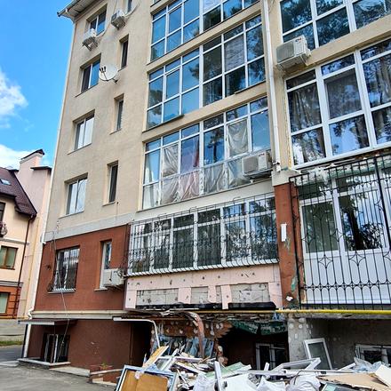 Хід будівництва вул. Єрощенка (Островського), 12а, Будинок, червень 2022