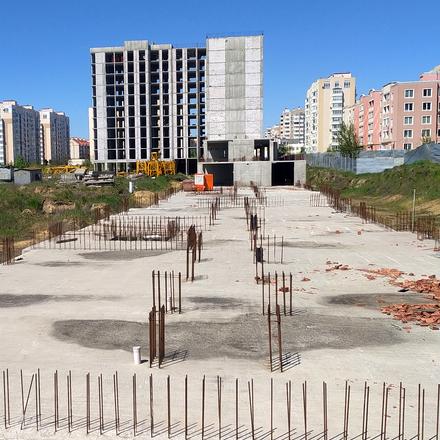 Хід будівництва ЖК Петрівський квартал, ПК-5. 3 черга (бул. Тараса Шевченка, 14, 14а, 14б, 14в, 14г, 14д), травень 2023