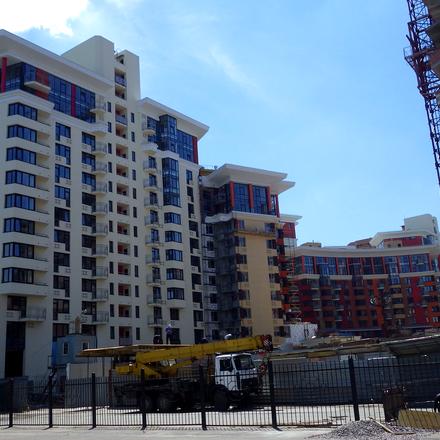 Хід будівництва ЖК Сонячна брама, 3 черга (вул. Ломоносова, 71е), липень 2014