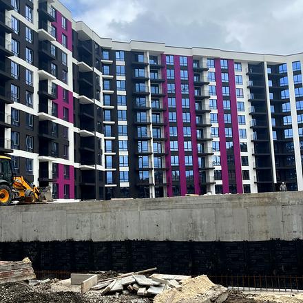 Ход строительства ЖК Family Plaza, 1 дом (секция 5), июнь 2023