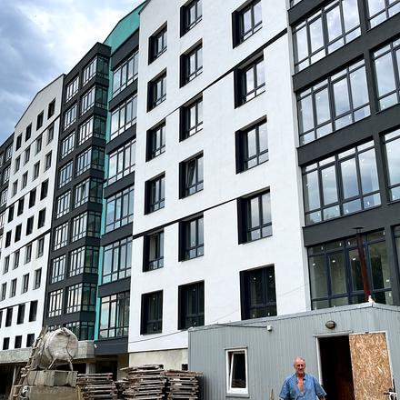 Хід будівництва ЖК Паркове містечко, 6 черга (будинки 12.1 - 12.2), липень 2023