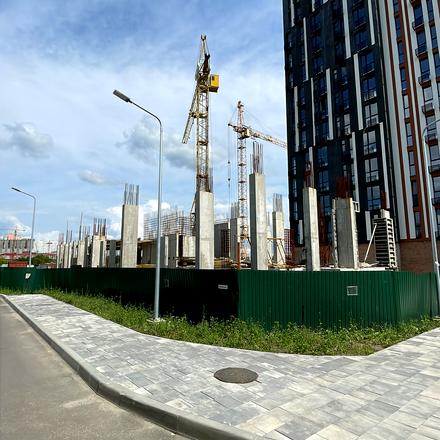Ход строительства ЖК ATRIA CITY. TEREMKY, 1 дом (корпус 3-4), август 2023