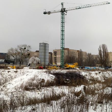 Ход строительства МФК Курнатовского, 1 дом (секции 1, 2), декабрь 2023