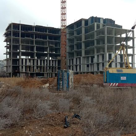 Хід будівництва Пространство Eco City (Пространство на Радостной), Будинок Г, лютий 2024