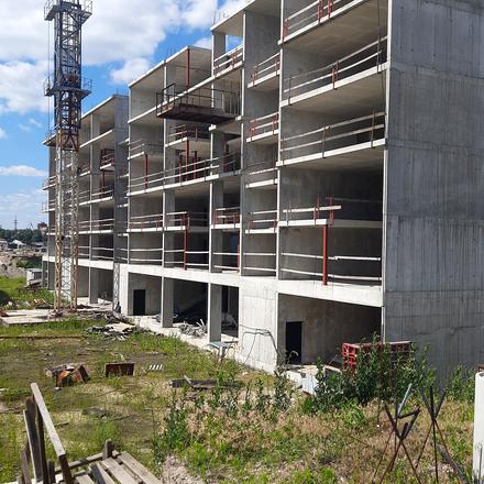 Ход строительства Новый Подол, 1 дом, июнь 2024