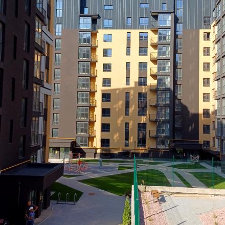 Ход строительства ул. Панаса Мирного, 20/2, 1 дом (секции 1, 2), сентябрь 2024