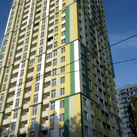 Ход строительства ЖК Грюнвальд, 5 дом (ул. Клавдиевская, 40д), сентябрь 2016