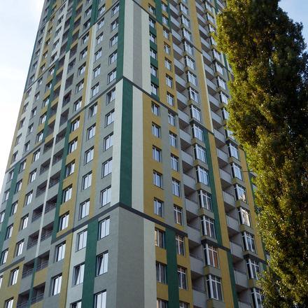 Ход строительства ЖК Грюнвальд, 5 дом (ул. Клавдиевская, 40д), сентябрь 2016