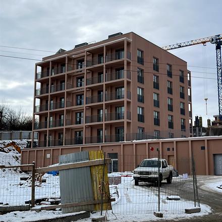 Ход строительства ул. И. Мыколайчука, 1 дом, январь 2025