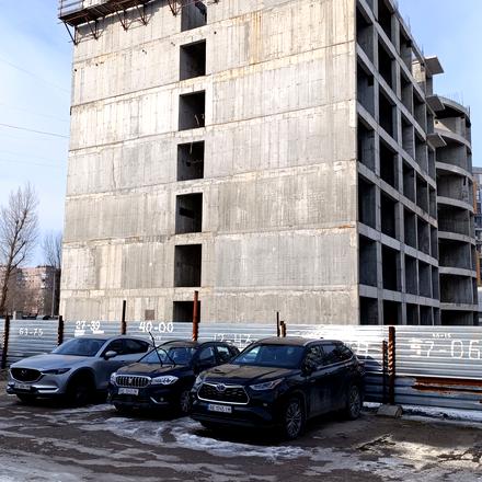 Хід будівництва ЖК ТРІУМФ, 1 секція, лютий 2025