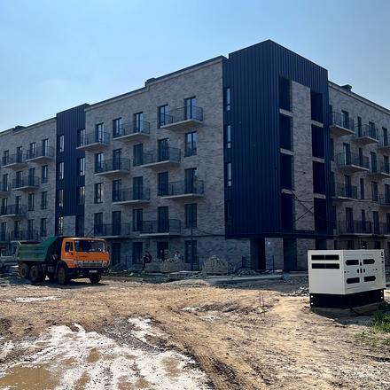 Ход строительства ЖК Долішній, 8 дом, июнь 2025