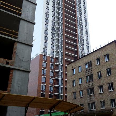 Ход строительства ЖК Соломенская, 20А, 1 дом, сентябрь 2016