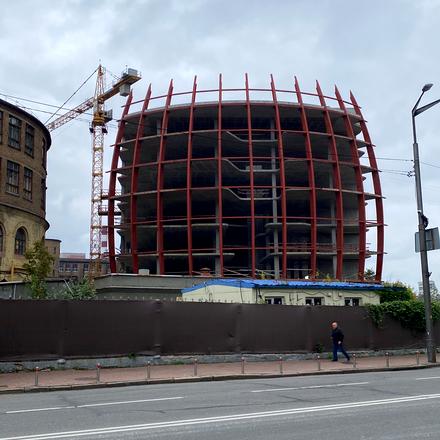 Хід будівництва вул. Князів Острозьких (Московська), 8, Будинок, жовтень 2025