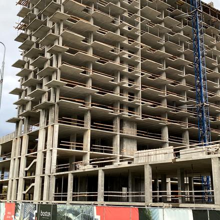 Хід будівництва BOSTON Creative House, 1 будинок, жовтень 2025