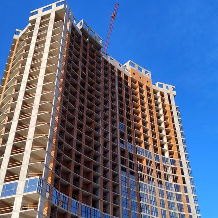 Ход строительства Русановская Гавань, 27 дом, октябрь 2025