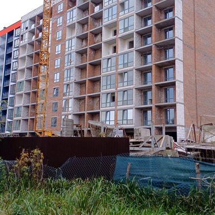 Ход строительства ЖК Dream Park, 9 дом, октябрь 2025