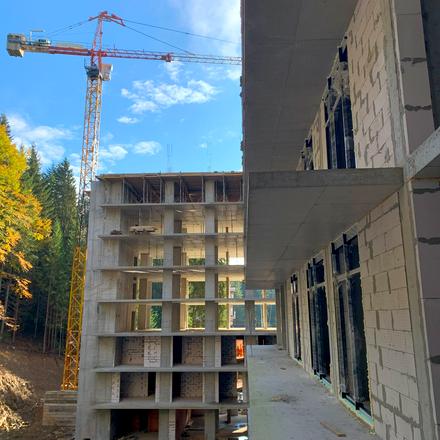 Ход строительства Апарт-отель MELIS, 2 секция, октябрь 2025