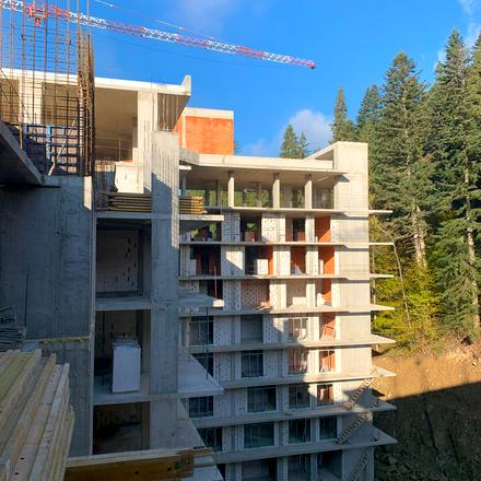 Ход строительства Апарт-отель MELIS, 1 секция, октябрь 2025