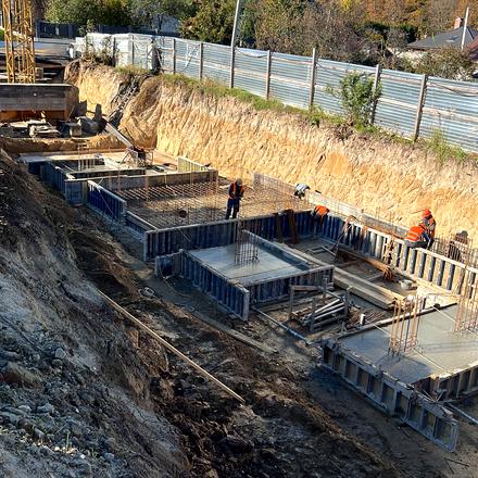 Ход строительства ЖК ПІД ЗОРЯМИ, 3 дом, октябрь 2025