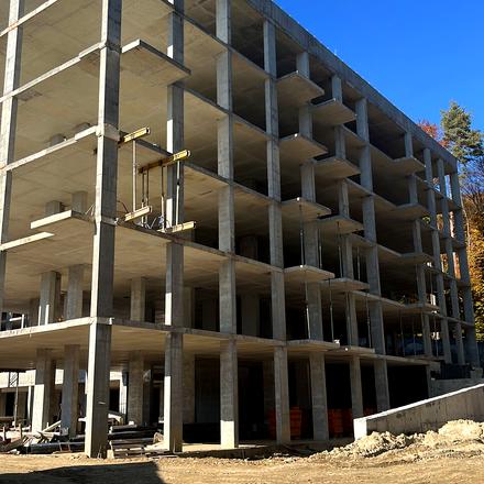 Ход строительства ЖК Гринвуд-3, 8 дом (секция 12), октябрь 2025