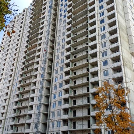 Ход строительства ЖК Аврора, 1-2 секции, октябрь 2025