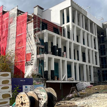 Ход строительства Hyde Park, 1 дом, октябрь 2025