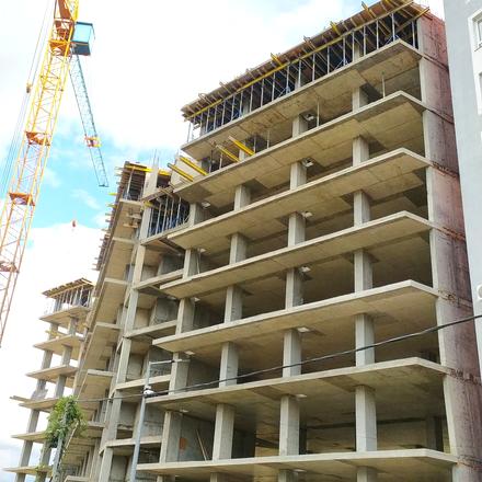 Хід будівництва ЖК AVTOR, 1-2 секції, жовтень 2025