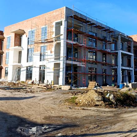 Ход строительства Массив SMART & GREEN, 2 дом (секция 3), ноябрь 2025