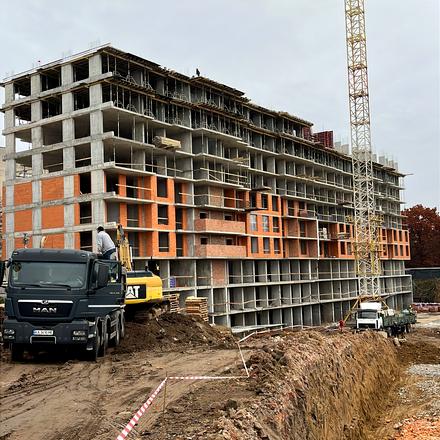 Ход строительства ЖК City, 14-15 секции, ноябрь 2025