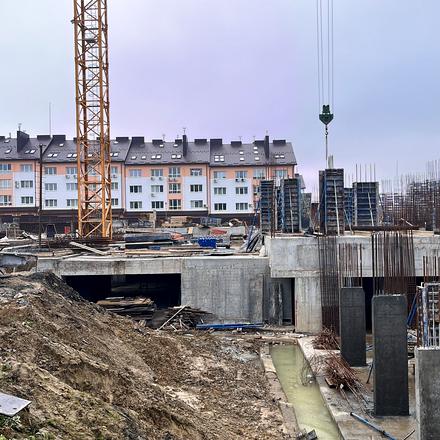 Ход строительства ЖК Wings, 1-2 дома, ноябрь 2025