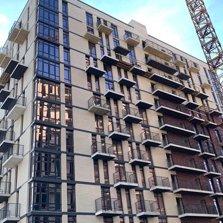 Хід будівництва Пространство Eco City (Пространство на Радостной), Будинок В, листопад 2025