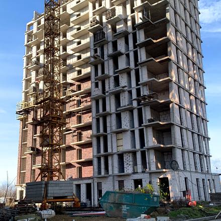 Хід будівництва Пространство Eco City (Пространство на Радостной), Будинок А, листопад 2025