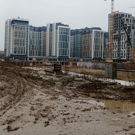 Ход строительства ЖК Феофания City, 4 дом, декабрь 2025