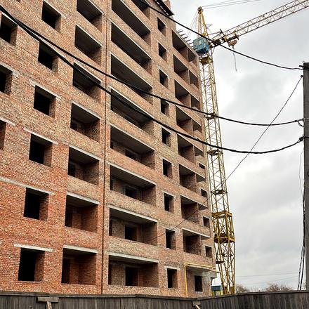 Хід будівництва вул. Хіміків / вул. Тролейбусна, 11а будинок, грудень 2025